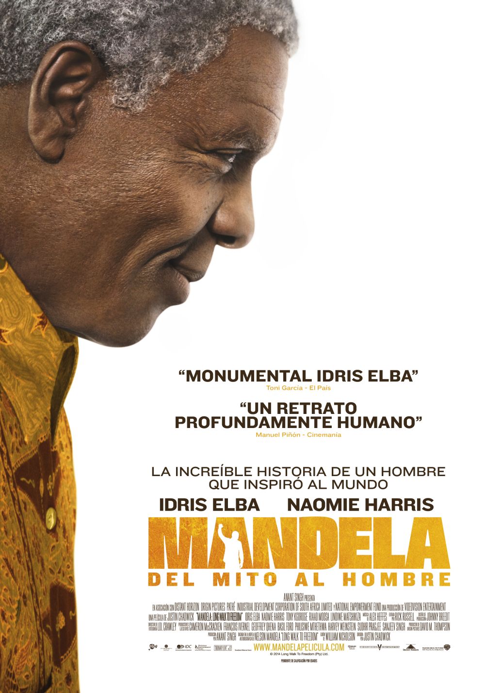 Foto de Mandela. Del Mito al Hombre