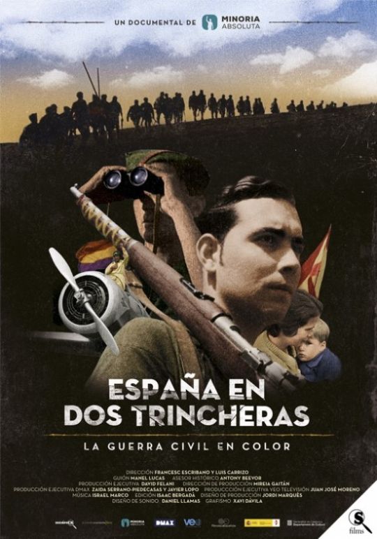 Foto de España en dos Trincheras. La Guerra civil en color